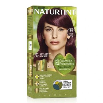 Naturtint Coloración Permanente Tinte Sin Amoníaco 5M - Castaño Claro Caoba