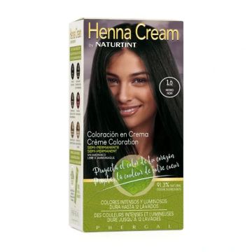 Naturtint Henna Cream Coloración Semipermanente Natural Tinte Sin Amoníaco 1.0Negro