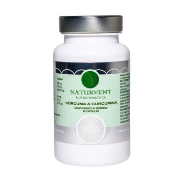 Naturvent Antiinflamatorio Cúrcuma & Curcumina Con 95% De Curcumina. 60cápsulas