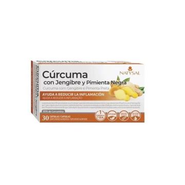 Natysal Curcuma Con Jengibre Y Pimienta Negra 30Cap.