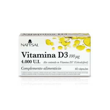Natysal Vitamina D3, 60 Cápsulas