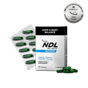 NDL Pro-Health Mind & Body Balance, Triptófano con Magnesio y Vitamina B6, 30Cápsulas