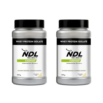 Ndl Pro-Health Whey Protein Isolate – Proteína Isolada, Pure Vanilla Bliss ,2X500 G