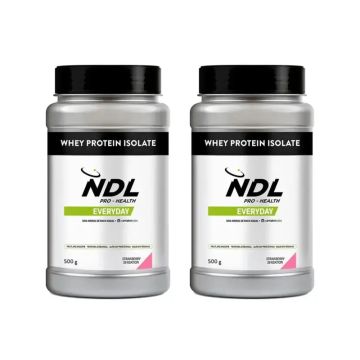Ndl Pro-Health Whey Protein Isolate – Proteína Isolada, Strawberry Sensation ,2X500 G