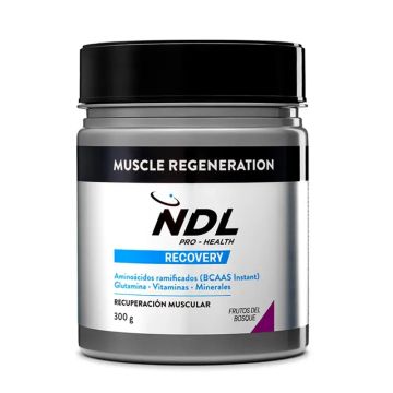 NDL Pro-Health Regeneración Muscular, BCAAs 2:1:1, Glutamina, Frutas del BosquePolvo 300 gr