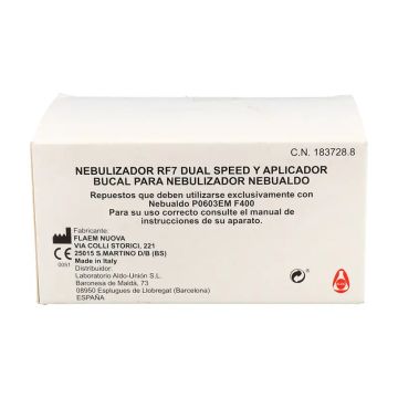 Nebualdo  Nebulizador Rf7 Dual Speed + Aplicador Bucal