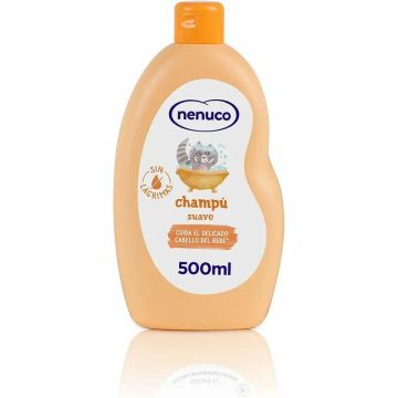 Nenuco Champú Suave para Bebé con Leche de Almendras Dulces 500 ml