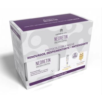 Neoretin Pack Discrom Concentred + Heliocare 360º Pigment solution SPF50+Endocare Radiance Muestras