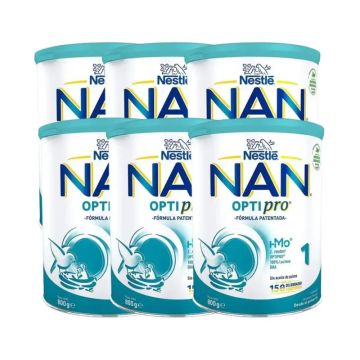 Nestlé Nan Optipro 1 Leche de Inicio, 6x800 gr