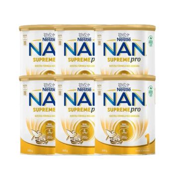 Nestle Nan Supreme Pro 1 Leche de Inicio, Pack 6x800 gr