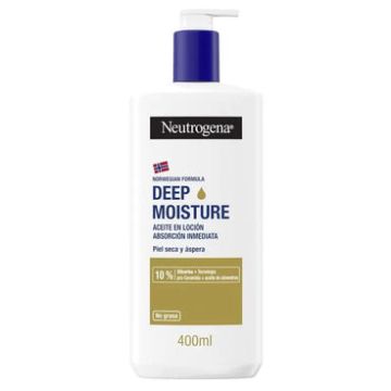 Neutrogena Crema Hidratante Corporal con Aceite de Almendras, 400 ml