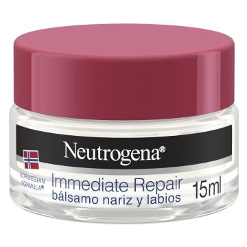 Neutrogena, Bálsamo Nariz Y Labios, Fórmula Noruega, Crema Que Hidrata Y Repara,Rápida Absorbción, 15 Ml