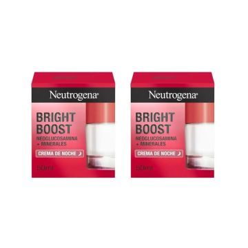 Neutrogena Bright Boost Crema Hidratante De Noche, 2X50 Ml