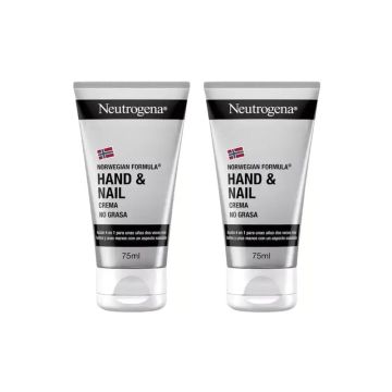 Neutrogena Crema De Manos Y Uñas, Reparadora Y Fortalecedora, 2X75 Ml