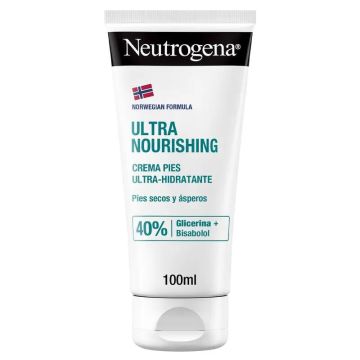 Neutrogena Crema Pies Ultra Hidratante Secos y Ásperos, 100 ml