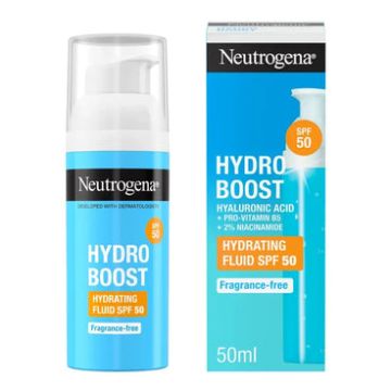 Neutrogena Hydro Boost Crema Fluida Hidratante Facial SPF 50, 50 ml