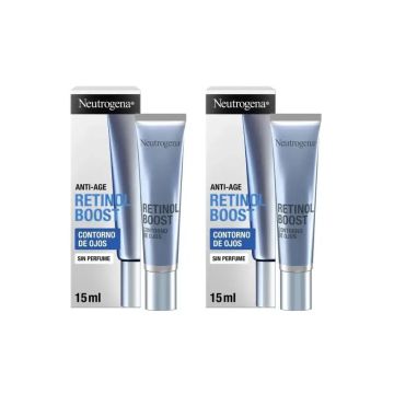 Neutrogena Retinol Boost Crema Contorno De Ojos Antiarrugas, 2X15 Ml