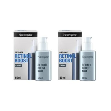 Neutrogena Retinol Boost Crema Hidratante Facial Antiarrugas, 2X50 Ml