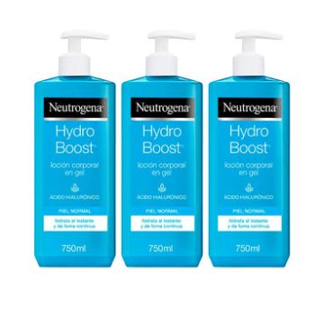 Neutrogena Triplo Hydro Boost Loción Corporal Hidratante En Gel, 3x750 ml