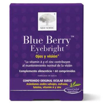 New Nordic Blue Berry Eyebright Ojos Y Vision, 60 Comprimidos
