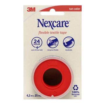 Nexcare Esparadrapo De Tela Color Piel 4,2 M X 2,5 Cm