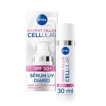 Nivea Cellular Expert Filler Sérum Fluido Uv Diario Spf50+ 30Ml