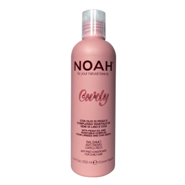 Noah Curly Acondicionador Antifrizz Para Cabello Rizado, 250 Ml