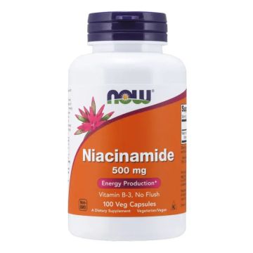 Now Niacinamida (B-3) 500 Mg, 100 Cápsulas