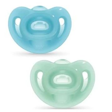 Nuk Chupete Sensitive 6-18 Silicona 2Ud.