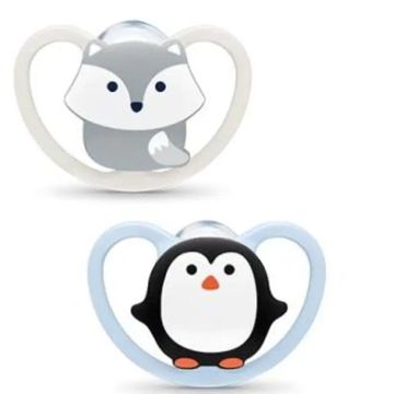 Nuk Chupete Space 18-36 Silicona 2Ud.