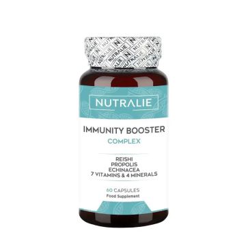 Nutralie Defensas Inmunitarias Con Vit A + C + Folato Y Reishi Immunity Booster, 60 cápsulas