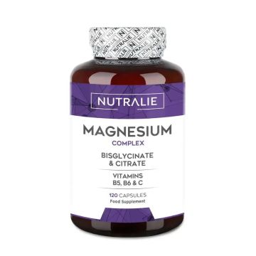 Nutralie Magnesio Complex Con Bisglicinato Y Citrato , 120 cápsulas