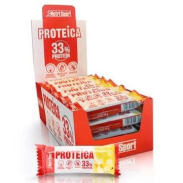 Nutrisport Barrita Proteica Platano, 44Gr. Caja 24Uds
