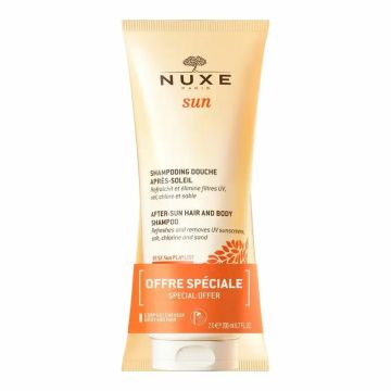 Nuxe Sun Champú de Ducha After Sun para Cuerpo y Cabello Duplo 2x200ml