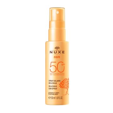 Nuxe Sun Spray Solar Delicioso Para Rostro Y Cuerpo Alta Protección Spf 50Formato Viaje