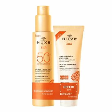 Nuxe Sun Spray Solar Rostro y Cuerpo Alta Protección SPF 50 + Champú de DuchaAfter Sun 100ml
