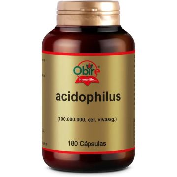 Obire Acidofilus 400 Mg. 180 Capsulas