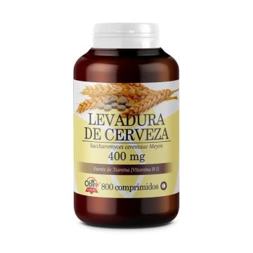 Obire Gran Formato Levadura De Cerveza 400 Mg, 800 comprimidos