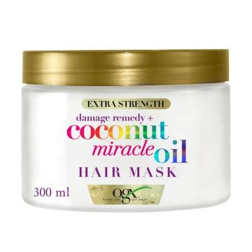 OGX Mascarilla Capilar de Aceite de Coco Milagroso, Repara y Revive, Pelo Dañadoy Frágil, 168g