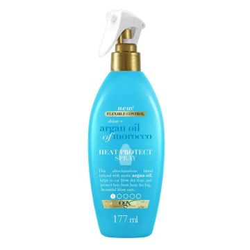 Ogx Spray Protector De Calor Argan, 177 ml