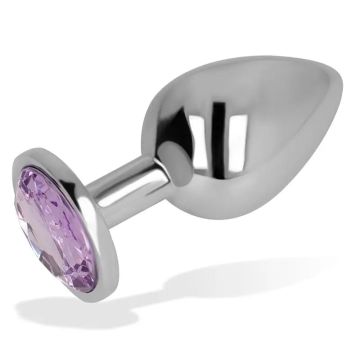 Ohmama Plug Anal Con Cristal Violeta 8 Cm