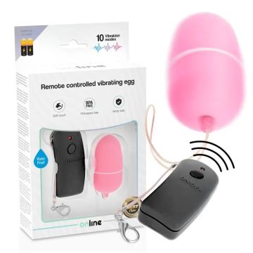 Online Huevo Vibrador Con Mando Control Remoto - Rosa
