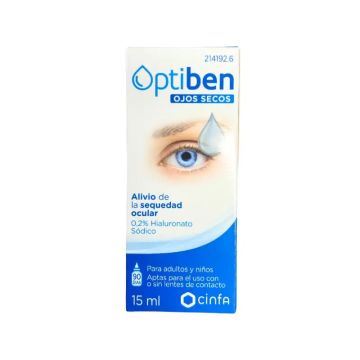Cinfa Optiben Ojos Secos Gotas Sequedad Ocular, 15 ml