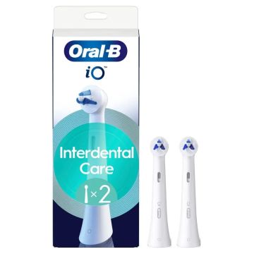 Oral-B iO Interdental Clean, Cabezales Redondos De Recambio Originales, 2Recambios