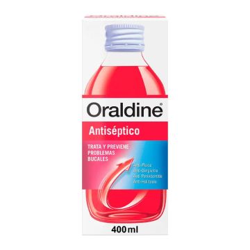 Oraldine Colutorio de Uso Diario Antiséptico Antibacterial, 400 ml