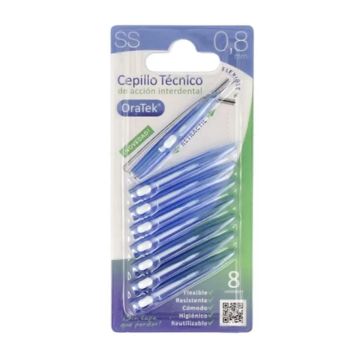 Oratek Cepillo Interdental Retractil 0,8Mm 8Ud.