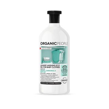 Organic People Detergente Líquido Delicado Para La Ropa De Bebé Ecológico.Organic Chamomile & Soap Nut, 1000 Ml