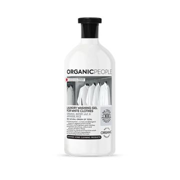Organic People Detergente Líquido Para La Ropa Blanca Ecológico, Organic WaterLily & Japanese Rice, 1000 Ml