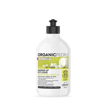 Organic People Líquido Lavavajillas Ecológico. Aloe & Olive Oil, 500 Ml