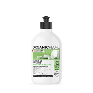 Organic People Líquido Lavavajillas Ecológico. Green Lime & Mint, 500 Ml
